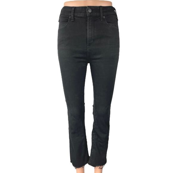 Abercrombie & Fitch Denim - Abercrombie & Fitch Simone Women's Black High Rise Ankle Flare Denim Jeans Sz 25